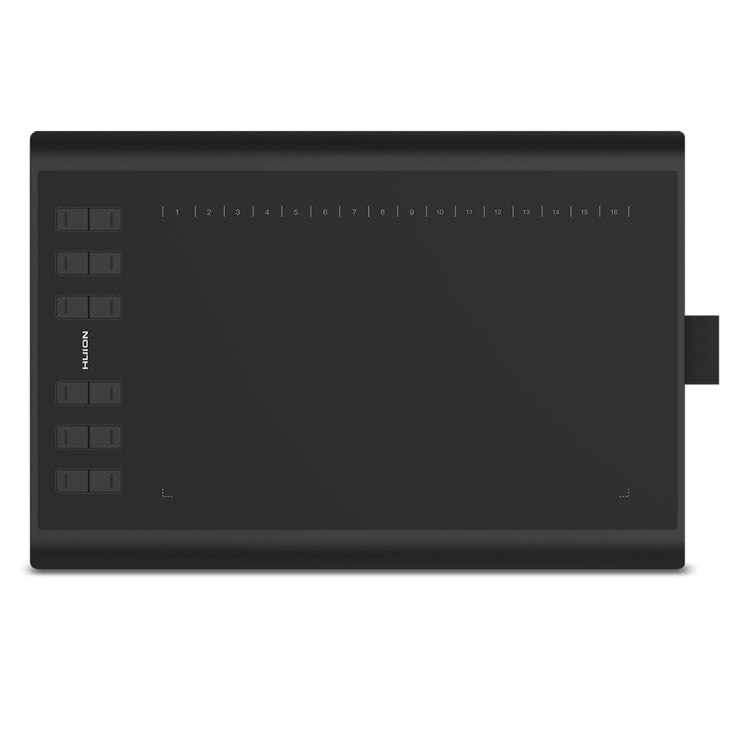 HUION Inspiroy H1060P 5080 LPI 12 Press Keys Art Drawing Tablet for Fun, with Battery-free Pen & Pen Holder - free shipping - PMC TechLife - Order now!