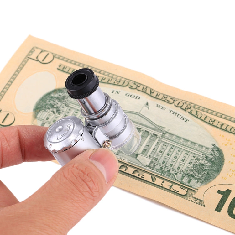 Mini Portable 60X Jewelry Appraisal Microscope with LED Light & Currency Detecting Function - free shipping - PMC TechLife - Order now!
