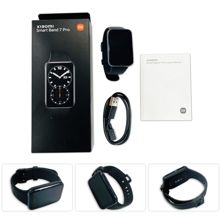 [HK Warehouse] Original Xiaomi Smart Band 7 Pro Global, 1.64 inch AMOLED Screen, Support Heart Rate / Blood Oxygen / Stress / Sleep Monitoring (Black) - Wearable Devices by Xiaomi | Online Shopping South Africa | PMC Jewellery