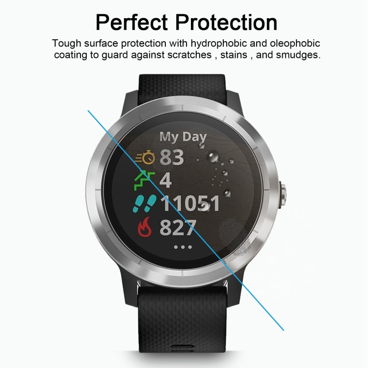 2 PCS ENKAY Hat-Prince 0.2mm 9H 2.15D Curved Edge Tempered Glass Film for Garmin Vivoactive 3 trainer - Screen Protector by ENKAY | Online Shopping South Africa | PMC TechLife | Buy Now Pay Later Mobicred