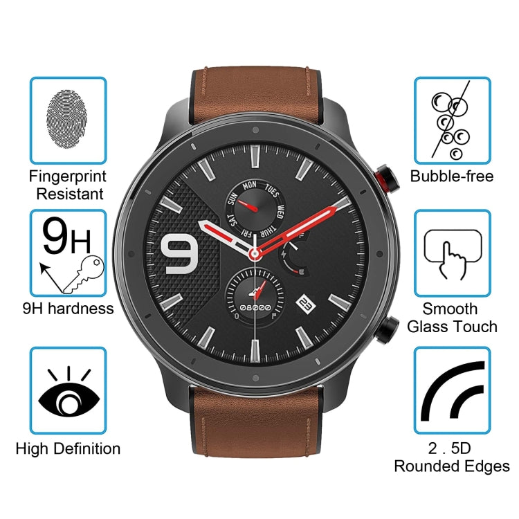 For Amazfit GTR 47mm 0.26mm 2.5D 9H Tempered Glass Film Screen Protector - free shipping - PMC TechLife - Order now!