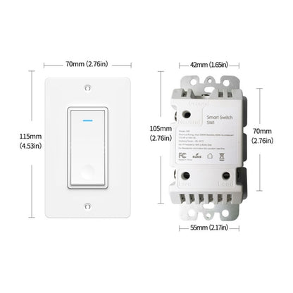 120 Type WiFi Smart Wall Touch Switch, US Plug(White) - Smart Switch by PMC Jewellery | Online Shopping South Africa | PMC Jewellery