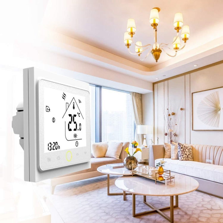 BHT-002GCLW 3A Load Water / Gas Boiler Type LCD Digital Heating Room Thermostat with Time Display, WiFi Control(Black) - Indoor Thermometer by PMC TechLife | Online Shopping South Africa | PMC TechLife