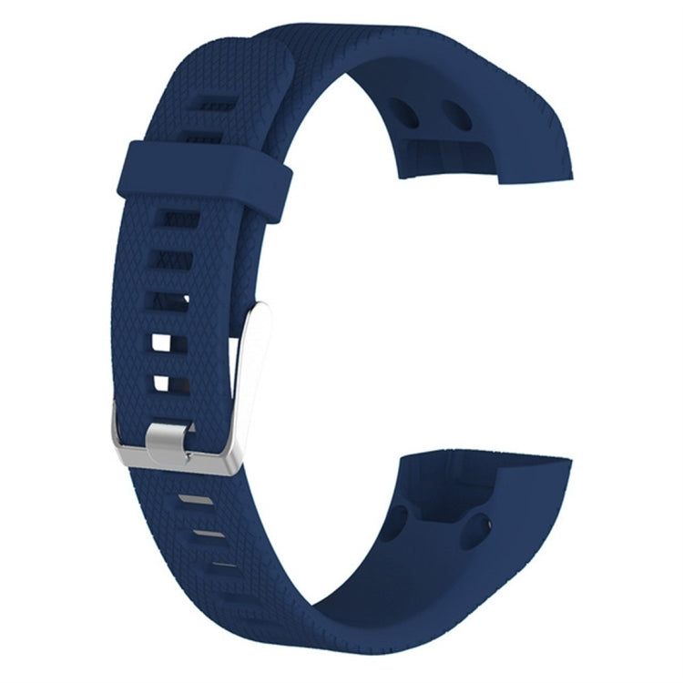 Smart Watch Silicone Watch Band for Garmin Vivosmart HR+(Dark Blue) - Watch Bands by PMC TechLife | Online Shopping South Africa | PMC TechLife | Buy Now Pay Later Mobicred