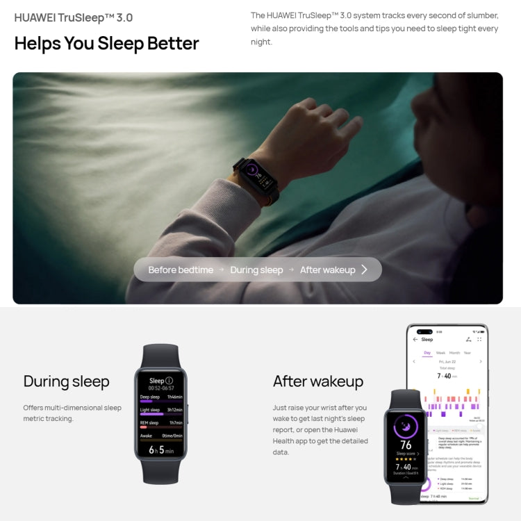 HUAWEI Band 8 Standard 1.47 inch AMOLED Smart Watch, Support Heart Rate / Blood Pressure / Blood Oxygen / Sleep Monitoring(Black) - free shipping - PMC TechLife - Order now!