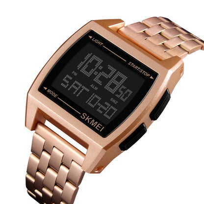 SKMEI 1368 Multifunctional Men Outdoor Sports Noctilucent Waterproof Digital Watch(Rose Gold) - Sport Watches by SKMEI | Online Shopping South Africa | PMC Jewellery | Buy Now Pay Later Mobicred