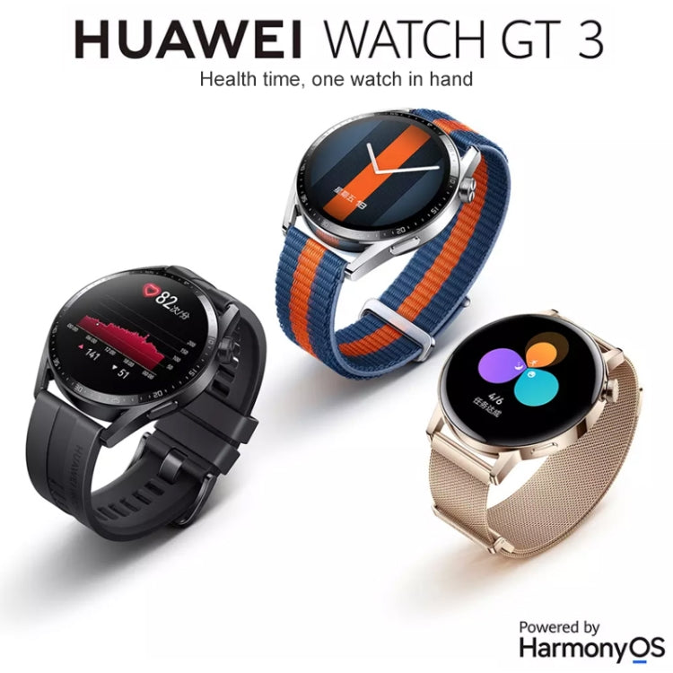 HUAWEI WATCH GT 3 Smart Watch 42mm Braided Wristband, 1.32 inch AMOLED Screen, Support Heart Rate Monitoring / GPS / 7-days Battery Life / NFC(Pink) - free shipping - PMC TechLife - Order now!