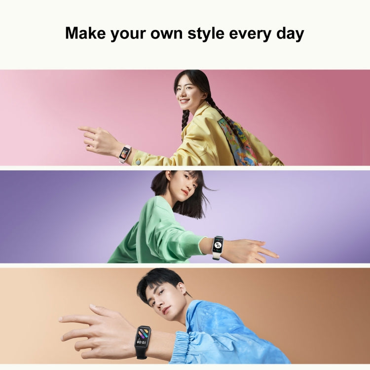 Honor Band 7 NFC, 1.47 inch AMOLED Screen, Support Heart Rate / Blood Oxygen / Sleep Monitoring(Cyan) - free shipping - PMC TechLife - Order now!