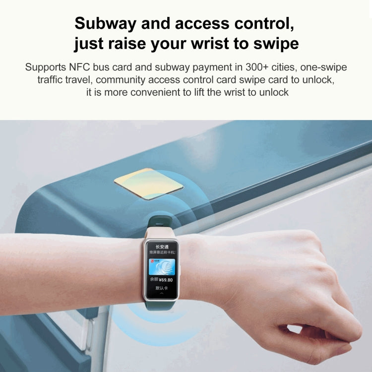 Honor Band 7 NFC, 1.47 inch AMOLED Screen, Support Heart Rate / Blood Oxygen / Sleep Monitoring(Cyan) - free shipping - PMC TechLife - Order now!