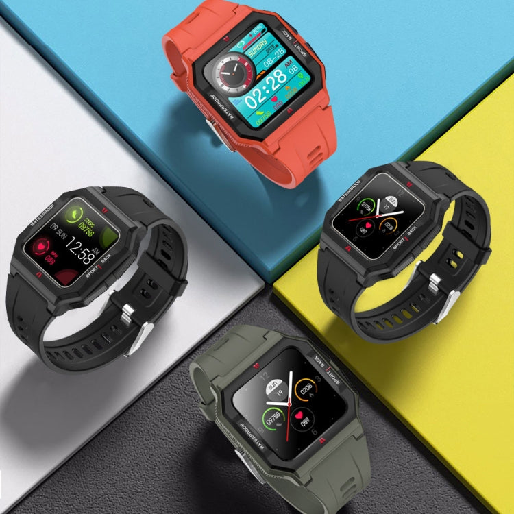 Lokmat FT10 1.3 inch IPS Touch Screen Waterproof Smart Watch, Support Music Play / Heart Rate / Blood Pressure Monitor(Green) - free shipping - PMC TechLife - Order now!