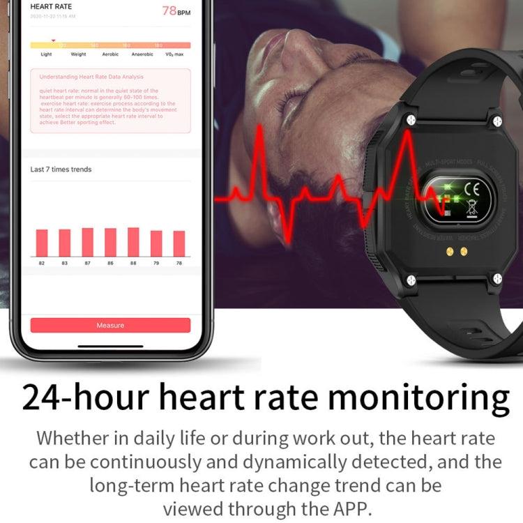 Lokmat FT10 1.3 inch IPS Touch Screen Waterproof Smart Watch, Support Music Play / Heart Rate / Blood Pressure Monitor(Green) - free shipping - PMC TechLife - Order now!