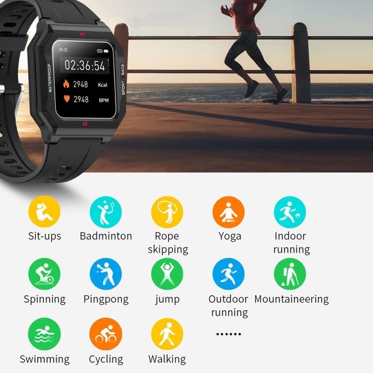 Lokmat FT10 1.3 inch IPS Touch Screen Waterproof Smart Watch, Support Music Play / Heart Rate / Blood Pressure Monitor(Green) - free shipping - PMC TechLife - Order now!