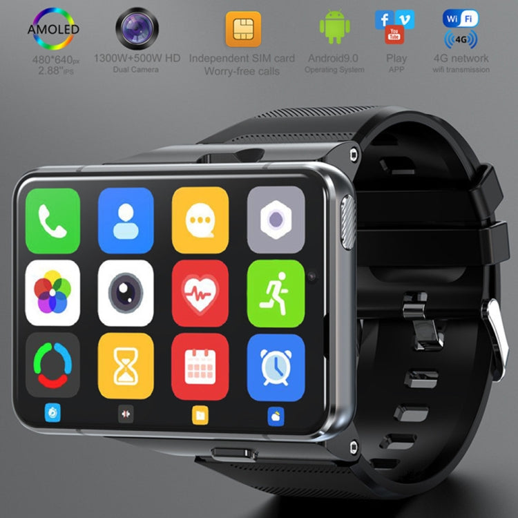 LOKMAT APPLLP Max 4G Call Smart Watch, 2.88 inch MTK6761 Quad Core, 4GB+64GB, Android  9.0, GPS, Heart Rate (Black) - free shipping - PMC TechLife - Order now!