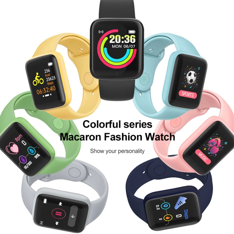 Y68M 1.44 inch Smart Watch, Support Heart Rate Blood Pressure Blood Oxygen Monitoring(Green) - Smart Wristbands by PMC TechLife | Online Shopping South Africa | PMC TechLife | Buy Now Pay Later Mobicred