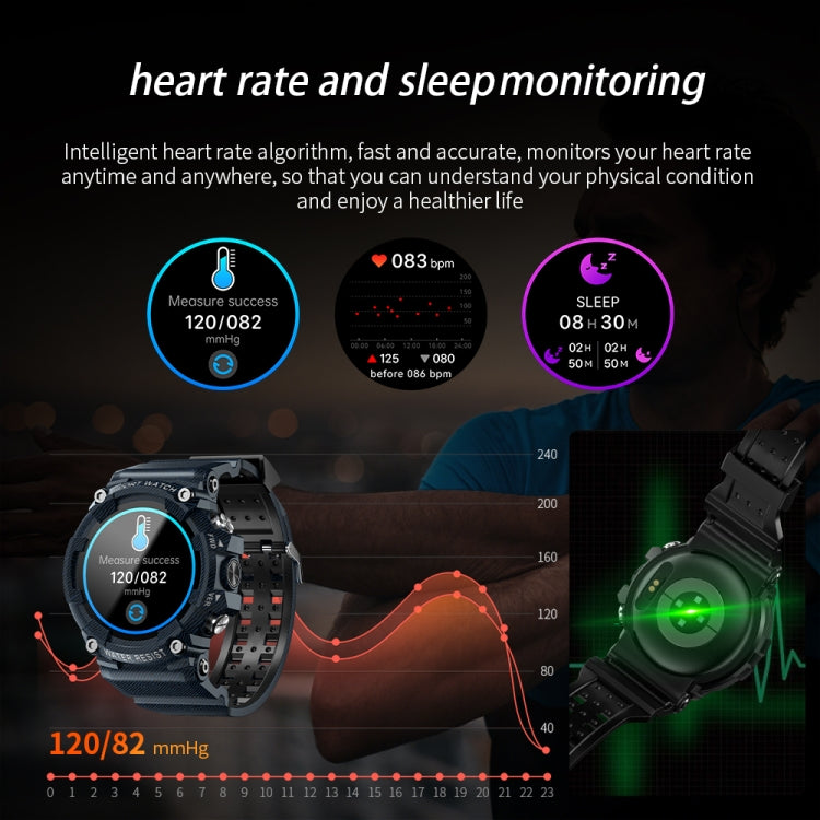 LOKMAT ATTACK 3 1.28 inch TFT Screen Sports Fitness Smart Watch, Support Bluetooth Call(Black) - free shipping - PMC TechLife - Order now!