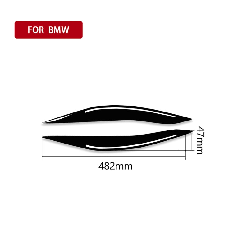 For BMW 5 Series F10 2014-2016 Car Lamp Eyebrow Decorative Sticker,Left and Right Drive Universal - Decorative Strip by PMC Jewellery | Online Shopping South Africa | PMC Jewellery