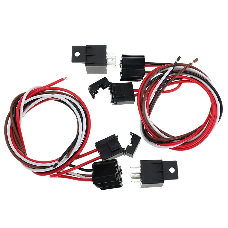Car 12V 40A 175-185 Degree Thermostat Dual Electric Cooling Fan Wiring Relay Sensor Kit - DIY Cables by PMC TechLife | Online Shopping South Africa | PMC TechLife