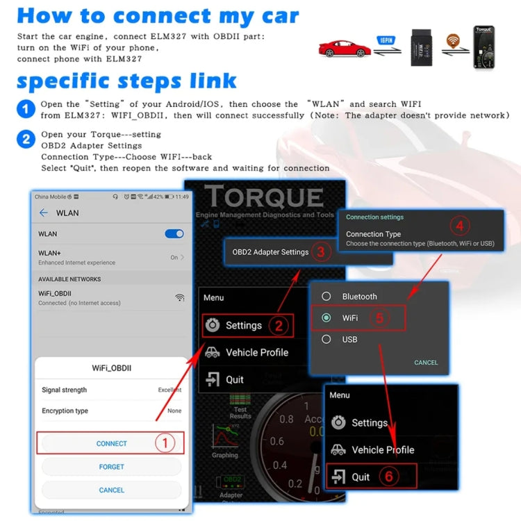 OBD II ELM327 WiFi V1.5 Car Fault Diagnostic Tool, without Disc - Code Readers & Scan Tools by PMC Jewellery | Online Shopping South Africa | PMC Jewellery