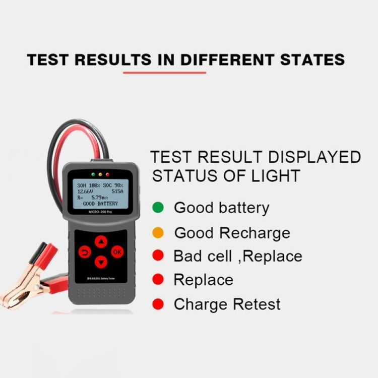 MICRO-200 PRO Car Battery Tester Battery Internal Resistance Life Analyzer, Western European Version - Code Readers & Scan Tools by PMC Jewellery | Online Shopping South Africa | PMC Jewellery