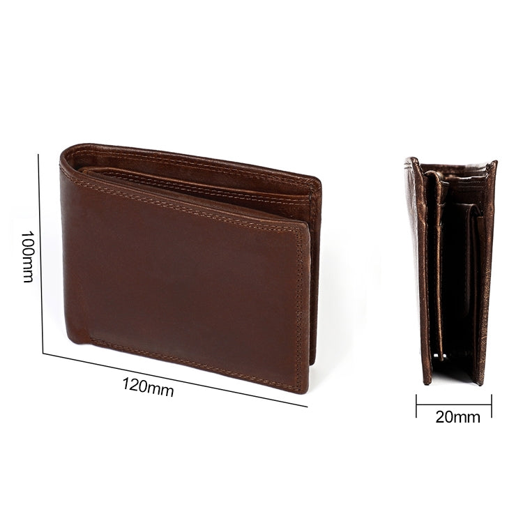 8020 Horizontal Retro Crazy Horse Texture Leather Anti-magnetic RFID Wallet Clutch Bag for Men, with Card Slots(Black) - Antimagnetic RFID Package by PMC TechLife | Online Shopping South Africa | PMC TechLife | Buy Now Pay Later Mobicred