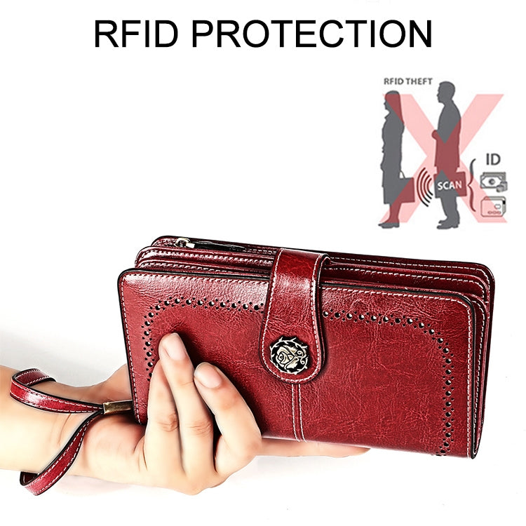 3556 Large Capacity Long Multi-function Anti-magnetic RFID Wallet Clutch for Ladies with Card Slots (Blue) - free shipping - PMC TechLife - Order now!