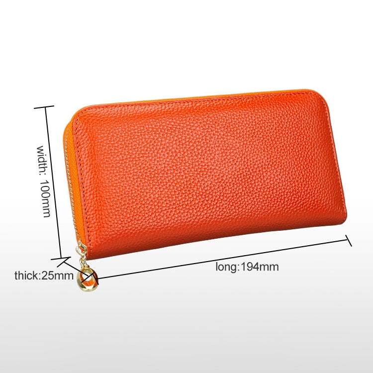 906 Antimagnetic RFID Litchi Texture Women Large Capacity Hand Wallet Purse Phone Bag with Card Slots(Red) - Antimagnetic RFID Package by PMC TechLife | Online Shopping South Africa | PMC TechLife | Buy Now Pay Later Mobicred