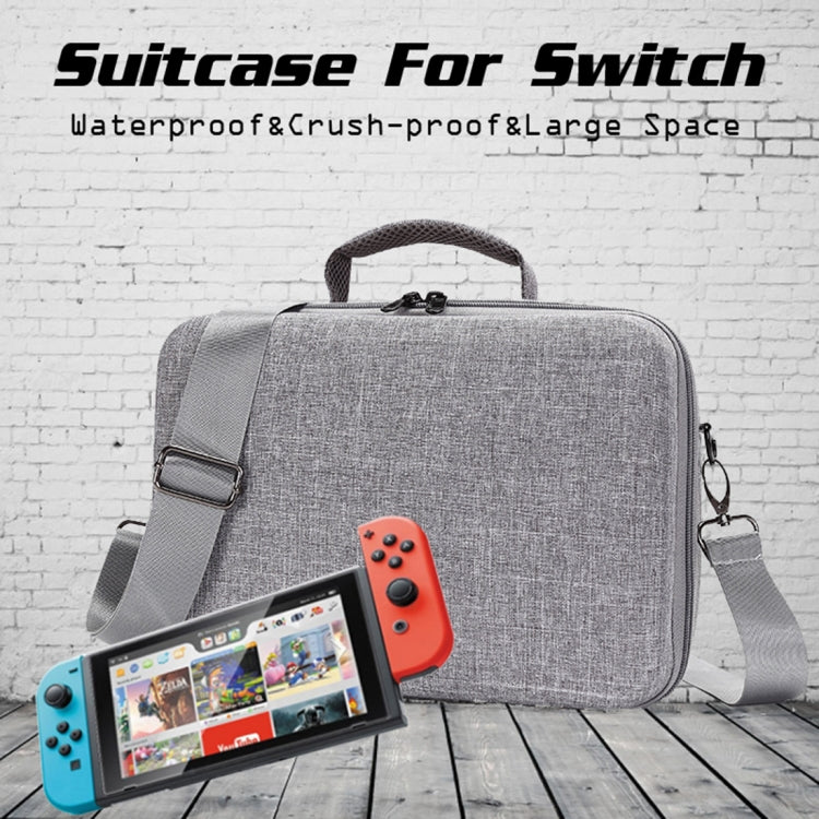 Portable EVA Single Shoulder Storage Bag Suitcase for Nintendo Switch(Grey) - Bags by PMC Jewellery | Online Shopping South Africa | PMC Jewellery