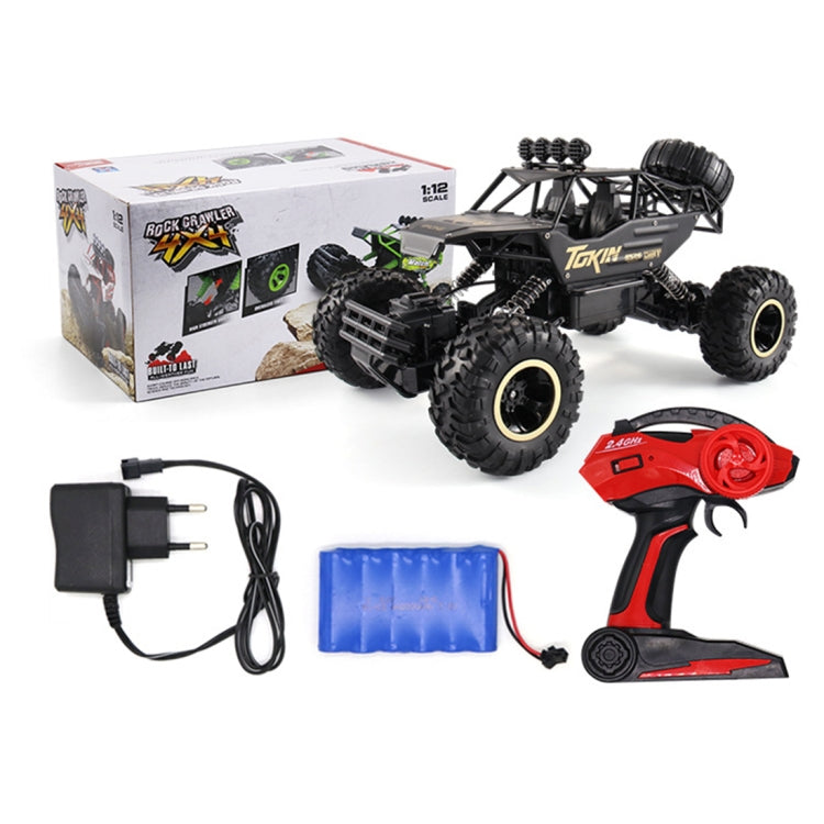 HD6026 1:12 Large Alloy Climbing Car Mountain Cross-country Four-wheel Drive Remote Control Car Toy, Size: 37cm(Black) - RC Cars by PMC TechLife | Online Shopping South Africa | PMC TechLife | Buy Now Pay Later Mobicred