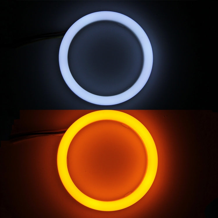 2 PCS 3inch 6W White Light + Yellow Light Car Angel Eyes Light, DC 12V Cable Length: 50cm - Eagle Eye Lamps by PMC TechLife | Online Shopping South Africa | PMC TechLife | Buy Now Pay Later Mobicred