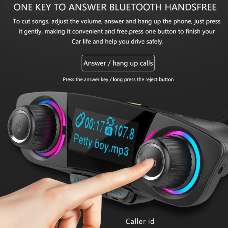 BT06 Dual USB Charging Smart Bluetooth 4.0 + EDR FM Transmitter MP3 Music Player Car Kit with 1.3 inch LED Screen, Support Bluetooth Call, TF Card & U Disk - free shipping - PMC TechLife - Order now!