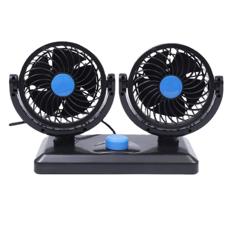 HUXIN HX-T303 6.5W 360 Degree Adjustable Rotation Two Head Low Noise Mini Electric Car Fan, DC12V - Heating & Fans by PMC TechLife | Online Shopping South Africa | PMC TechLife