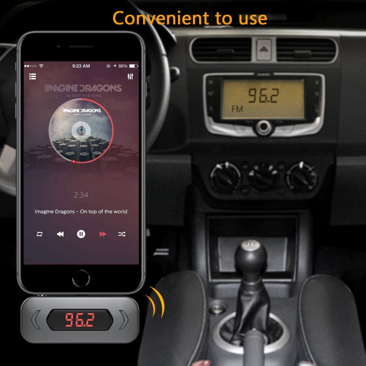 Doosl DSER116 Multifunctional Car FM Transmitter Wireless Music Receiver with 3.5mm Jack & LCD Display, Support Hands-free Call(Black) - Bluetooth Car Kits by DOOSL | Online Shopping South Africa | PMC TechLife | Buy Now Pay Later Mobicred