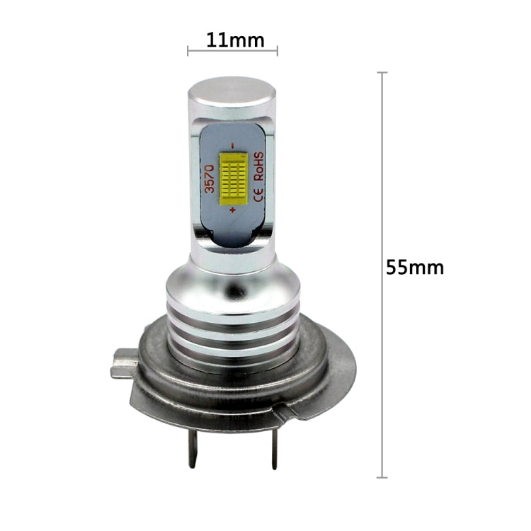 2 PCS H7 72W 1000LM 6000-6500K Super Bright White Light Car Fog LED Bulbs, DC 12-24V (White Light) - free shipping - PMC TechLife - Order now!