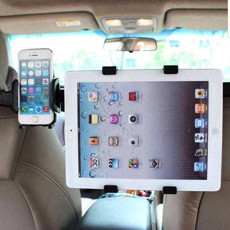 IMOUNT Car Headrest Mount 2 in 1 Car Back Seat Headrest Mount Tablet and Phone Holder with 360 Degree Adjustable Rotatio, For iPhone, Galaxy, Huawei, Xiaomi, Sony, LG, HTC, Google and other Smartphones, iPad, Tablet, Phone - Car Holders by PMC TechLife | Online Shopping South Africa | PMC TechLife