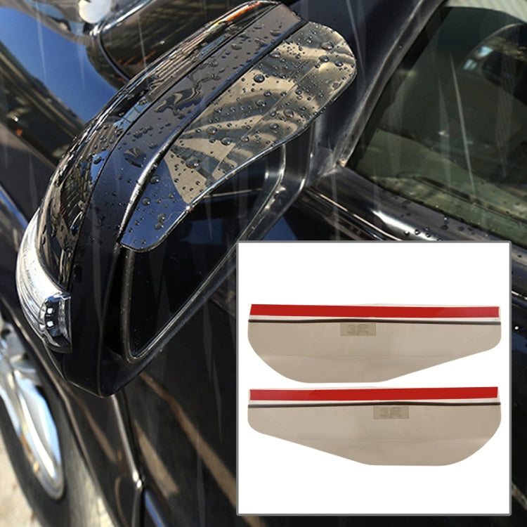 1 Pair Car Rearview Mirror Rain Blades Car Back Mirror Eyebrow Rain Cover Car Rearview Mirror Eyebrow Covers Flexible Protection Rainproof Decoration Accessories(Brown) - Convex Mirror & Accessories by PMC TechLife | Online Shopping South Africa | PMC TechLife | Buy Now Pay Later Mobicred