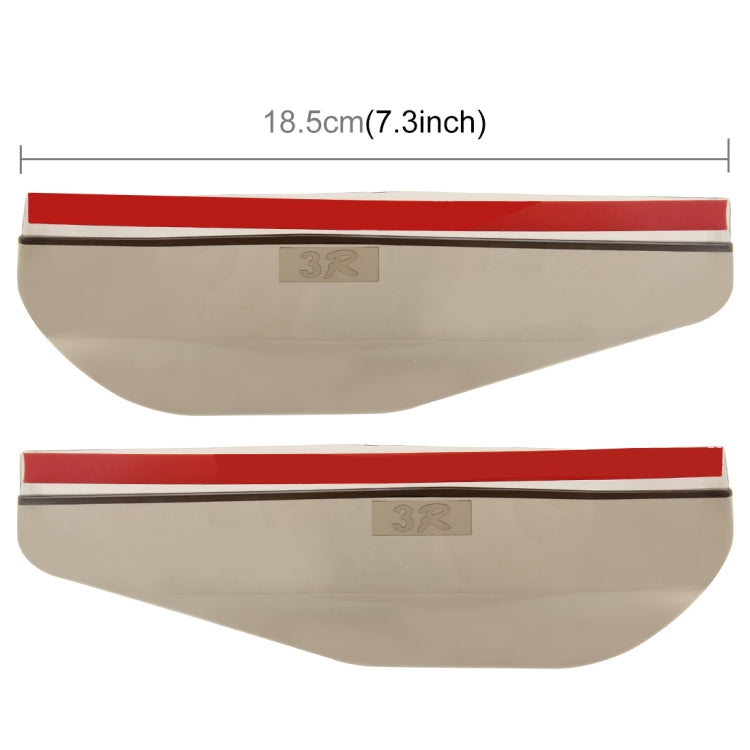 1 Pair Car Rearview Mirror Rain Blades Car Back Mirror Eyebrow Rain Cover Car Rearview Mirror Eyebrow Covers Flexible Protection Rainproof Decoration Accessories(Brown) - Convex Mirror & Accessories by PMC TechLife | Online Shopping South Africa | PMC TechLife | Buy Now Pay Later Mobicred