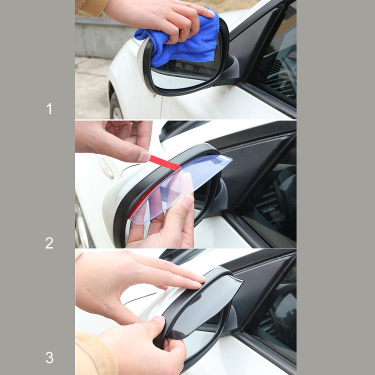 1 Pair Car Rearview Mirror Rain Blades Car Back Mirror Eyebrow Rain Cover Car Rearview Mirror Eyebrow Covers Flexible Protection Rainproof Decoration Accessories(Brown) - Convex Mirror & Accessories by PMC TechLife | Online Shopping South Africa | PMC TechLife | Buy Now Pay Later Mobicred