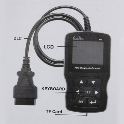 C500 Code Scanner 320*240 Pixel Display Car Scanner  Fault Code Reader Scanner Update Online Automotive Diagnostic Tool, Support SD card - Code Readers & Scan Tools by PMC Jewellery | Online Shopping South Africa | PMC Jewellery