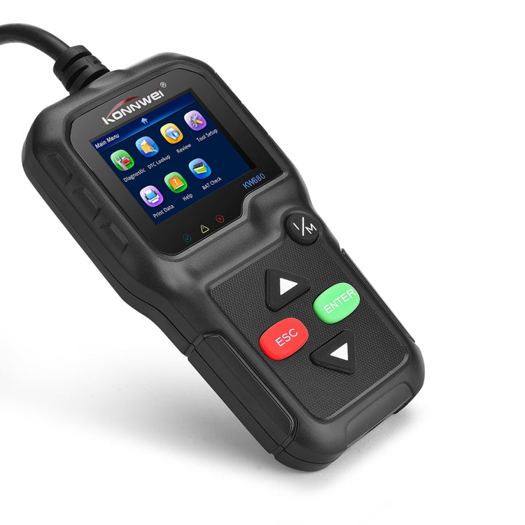 KONNWEI KW680 Mini OBDII Car Auto Diagnostic Scan Tools  Auto Scan Adapter Scan Tool (Can Detect Battery and Voltage, Only Detect 12V Gasoline Car)(Black) - free shipping - PMC TechLife - Order now!