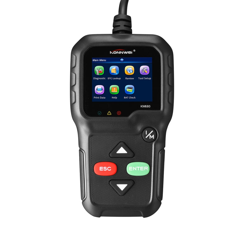 KONNWEI KW680 Mini OBDII Car Auto Diagnostic Scan Tools  Auto Scan Adapter Scan Tool (Can Detect Battery and Voltage, Only Detect 12V Gasoline Car)(Black) - free shipping - PMC TechLife - Order now!