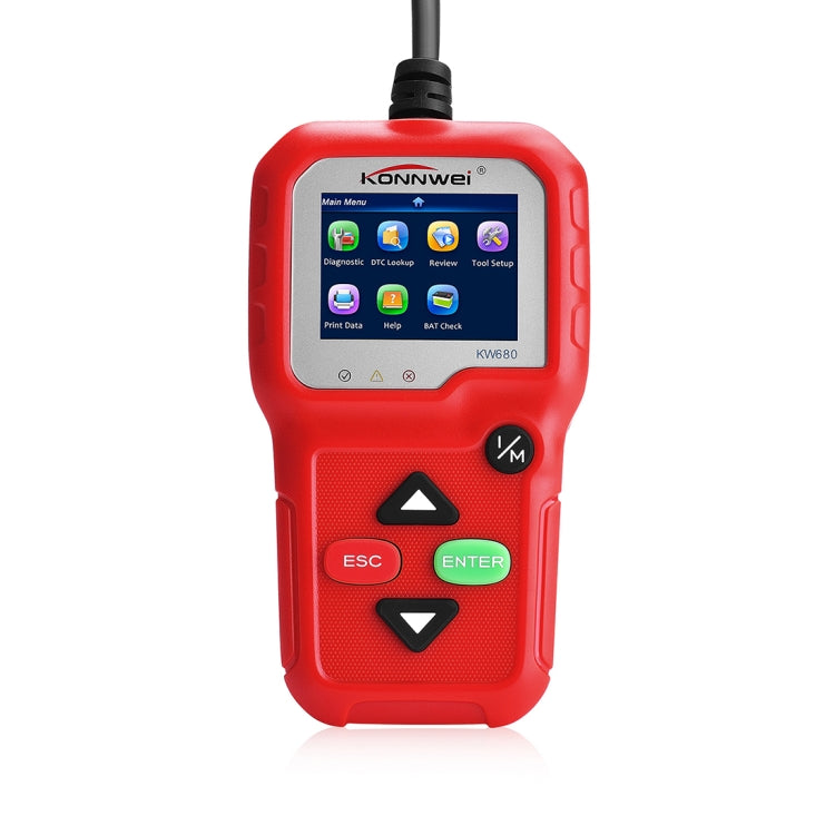 KONNWEI KW680 Mini OBDII Car Auto Diagnostic Scan Tools  Auto Scan Adapter Scan Tool (Can Detect Battery and Voltage, Only Detect 12V Gasoline Car)(Red) - free shipping - PMC TechLife - Order now!