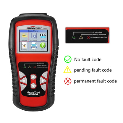 KONNWEI KW830 OBDII / CAN Car Auto Diagnostic Scan Tools  Auto Scan Adapter Scan Tool  Supports 8 Languages and 6 Protocols (Can Also Detect Battery and Voltage, Only Detect 12V Gasoline Car) - Code Readers & Scan Tools by KONNWEI | Online Shopping South Africa | PMC Jewellery | Buy Now Pay Later Mobicred