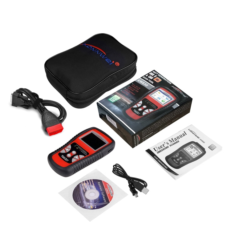 KONNWEI KW830 OBDII / CAN Car Auto Diagnostic Scan Tools  Auto Scan Adapter Scan Tool  Supports 8 Languages and 6 Protocols (Can Also Detect Battery and Voltage, Only Detect 12V Gasoline Car) - free shipping - PMC TechLife - Order now!