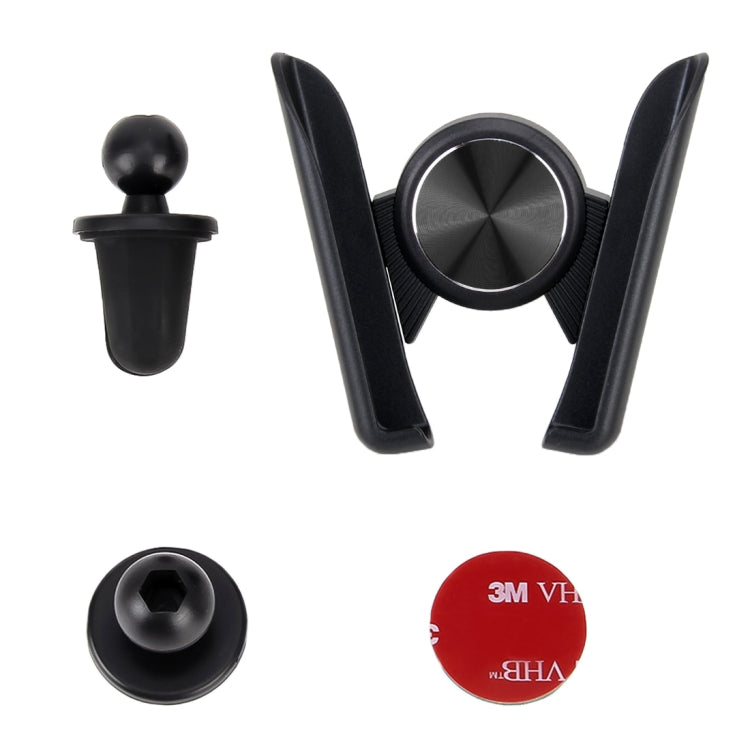 Universal Car Air Vent Mount Phone Holder Stand, Clip Width: 6-8.5cm, For iPhone, Galaxy, Sony, Lenovo, HTC, Huawei and other Smartphones (Black) - Car Holders by PMC TechLife | Online Shopping South Africa | PMC TechLife