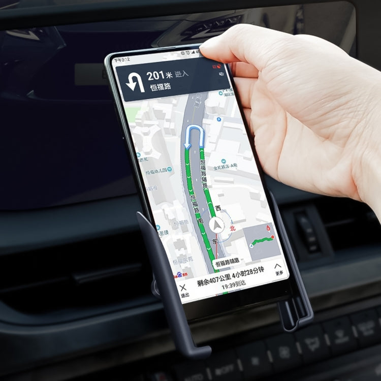 Universal Car Air Vent Mount Phone Holder Stand, Clip Width: 6-8.5cm, For iPhone, Galaxy, Sony, Lenovo, HTC, Huawei and other Smartphones (Black) - Car Holders by PMC TechLife | Online Shopping South Africa | PMC TechLife