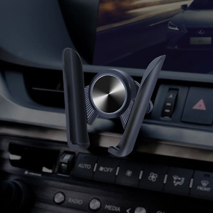 Universal Car Air Vent Mount Phone Holder Stand, Clip Width: 6-8.5cm, For iPhone, Galaxy, Sony, Lenovo, HTC, Huawei and other Smartphones (Black) - Car Holders by PMC Jewellery | Online Shopping South Africa | PMC Jewellery