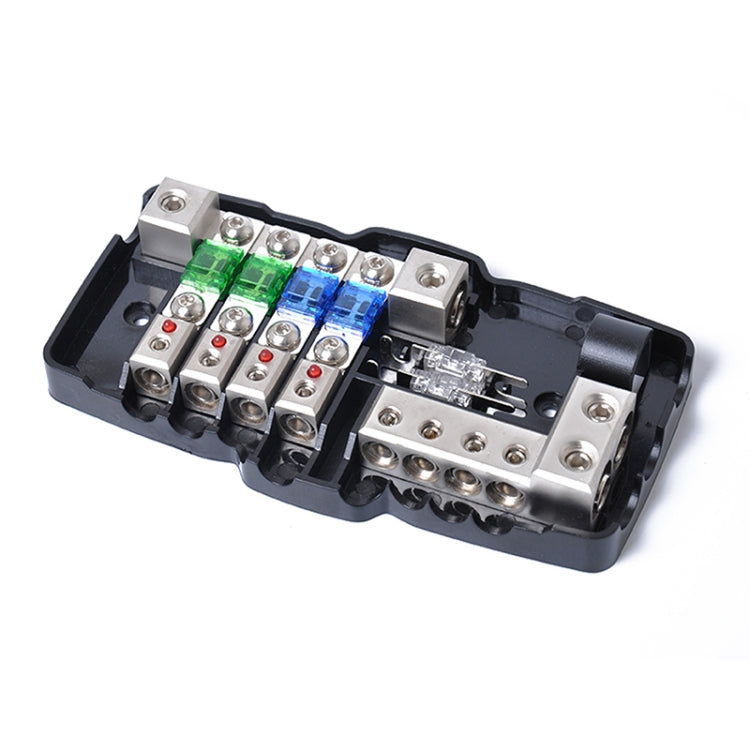 Car Audio Stereo Distribution Block Ground Mini ANL Fuse Block 4 Way Fuse Block 30A 60A 80Amp with LED - free shipping - PMC TechLife - Order now!
