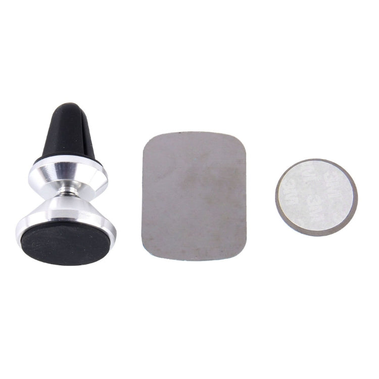 Universal Magnetic Car Air Vent Mount Phone Holder, For iPhone, Samsung, Huawei, Xiaomi, HTC and Other Smartphones(Silver) - Car Holders by PMC TechLife | Online Shopping South Africa | PMC TechLife