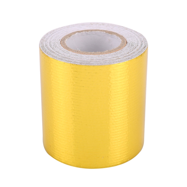 5m Exhaust Wrap Auto Motor Exhaust Heat Shield Aluminum Foil Paper Heat Resistant Wrap(Gold) - Exhaust Pipes by PMC TechLife | Online Shopping South Africa | PMC TechLife | Buy Now Pay Later Mobicred