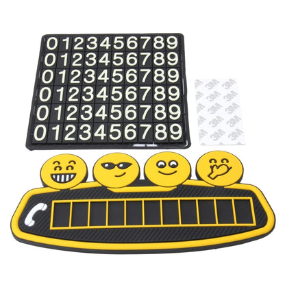 Cartoon Smiling Face Parking Card Temporary Car Parking Card Parking Tag - Parking Card by PMC Jewellery | Online Shopping South Africa | PMC Jewellery